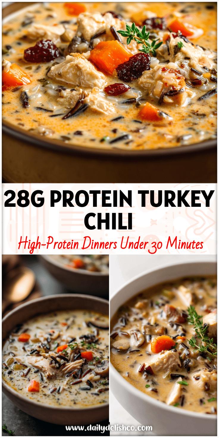 Protein-Packed Leftover Turkey Chili with Wild Rice Flavor