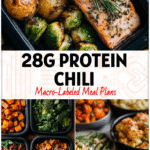 A cozy winter meal spread showing healthy protein dishes for Easy Meal Planning For Beginners and a Monthly Dinner Plan.