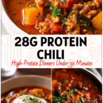 A bowl of Turkey Pumpkin Chili topped with herbs, blending Pumpkin Puree Recipes and Fall Dinner comfort.