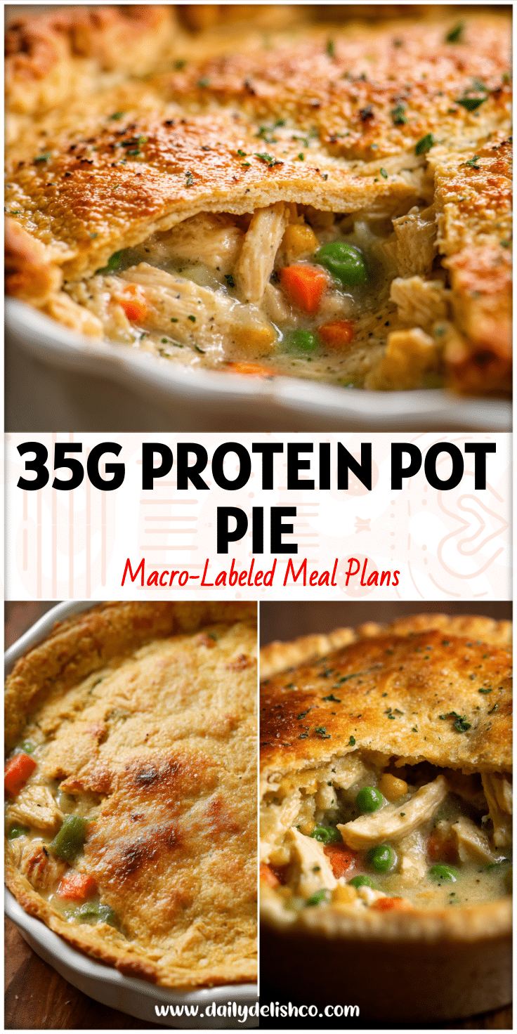 Golden Low Carb Healthy Chicken Pie made with tortillas and creamy veggies for a Healthy Easy Chicken Pot Pie.