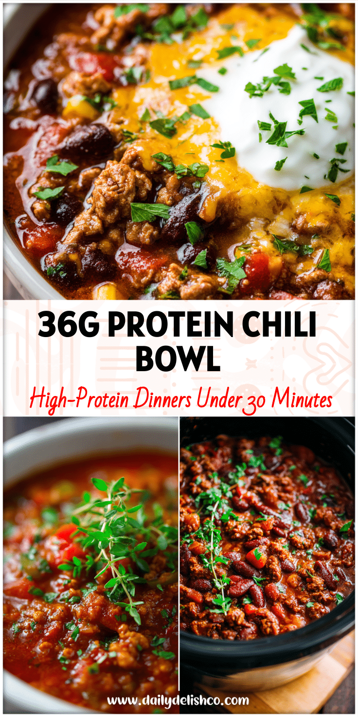 Bowl of hearty Healthy Chicken Chili Instant Pot dish topped with fresh herbs showing Macro Friendly Recipes and Healthy High Protein Meals for a cozy Health Dinner.