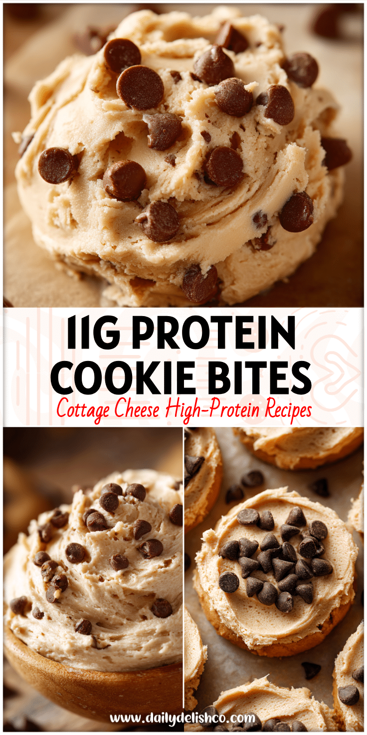 Creamy Cottage Cheese Peanut Butter Cookie Dough topped with chocolate chips showing a Dirty Dough Cookie Recipe style protein treat