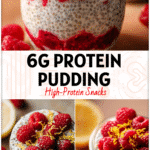 A jar of Raspberry Chia Pudding with lemon zest, layered raspberries, and chia seeds styled as Aesthetic Food Healthy.