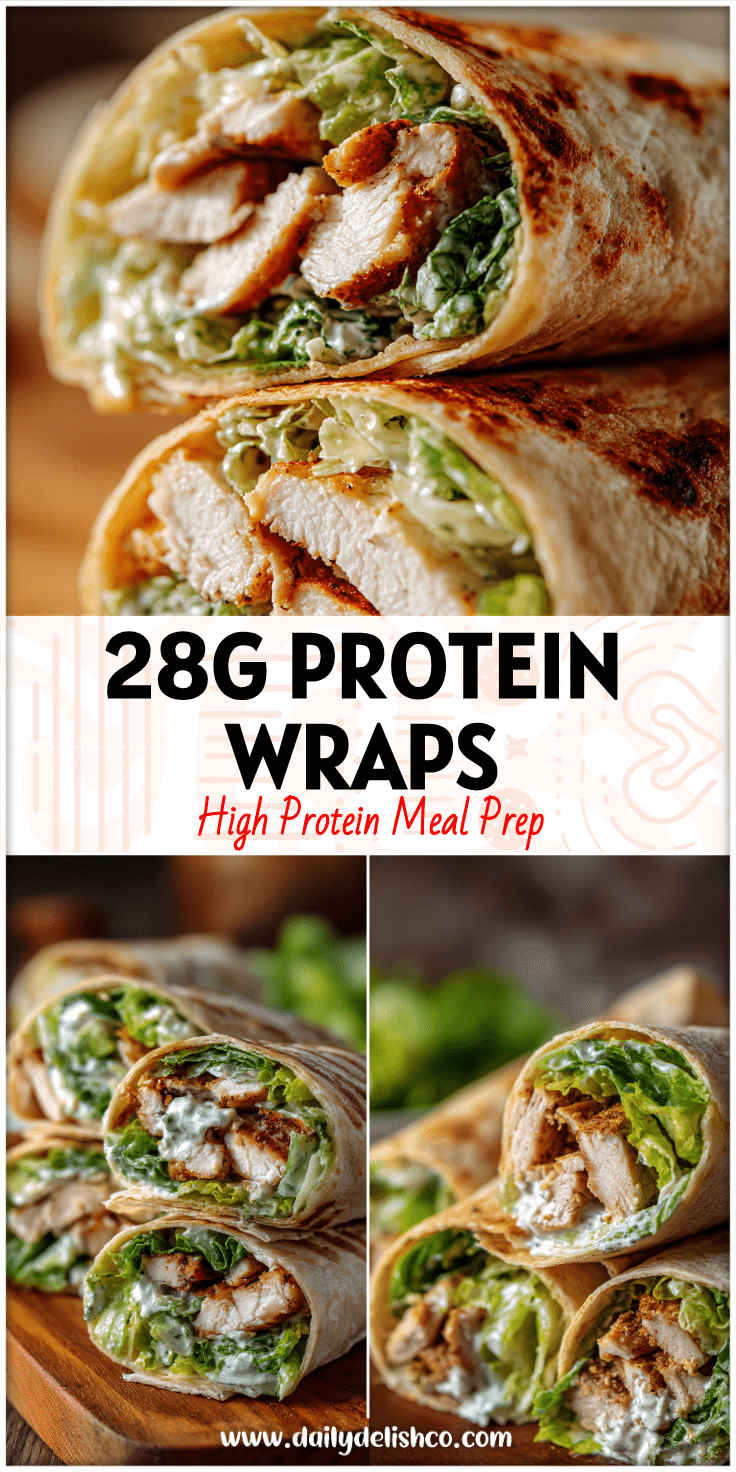 Chicken Caesar Wraps with crispy lettuce, Garlic Parmesan Chicken Wrap flavor, and creamy Caesar dressing for Easy Dinner Wraps.