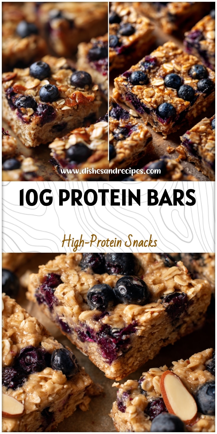 Protein Lemon Blueberry Snack Bars - Easy Oatmeal Breakfast Bars