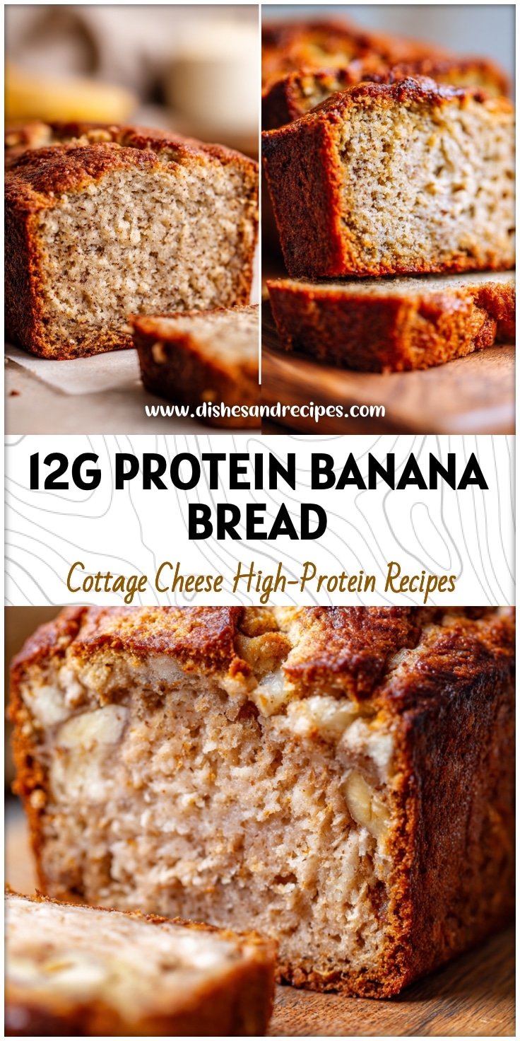 Healthy Cottage Cheese Banana Bread Recipe