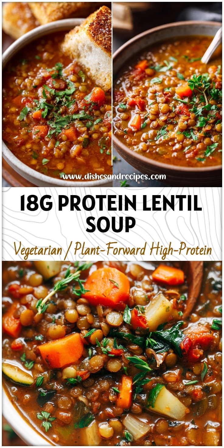 18g Protein Lentil Soup
