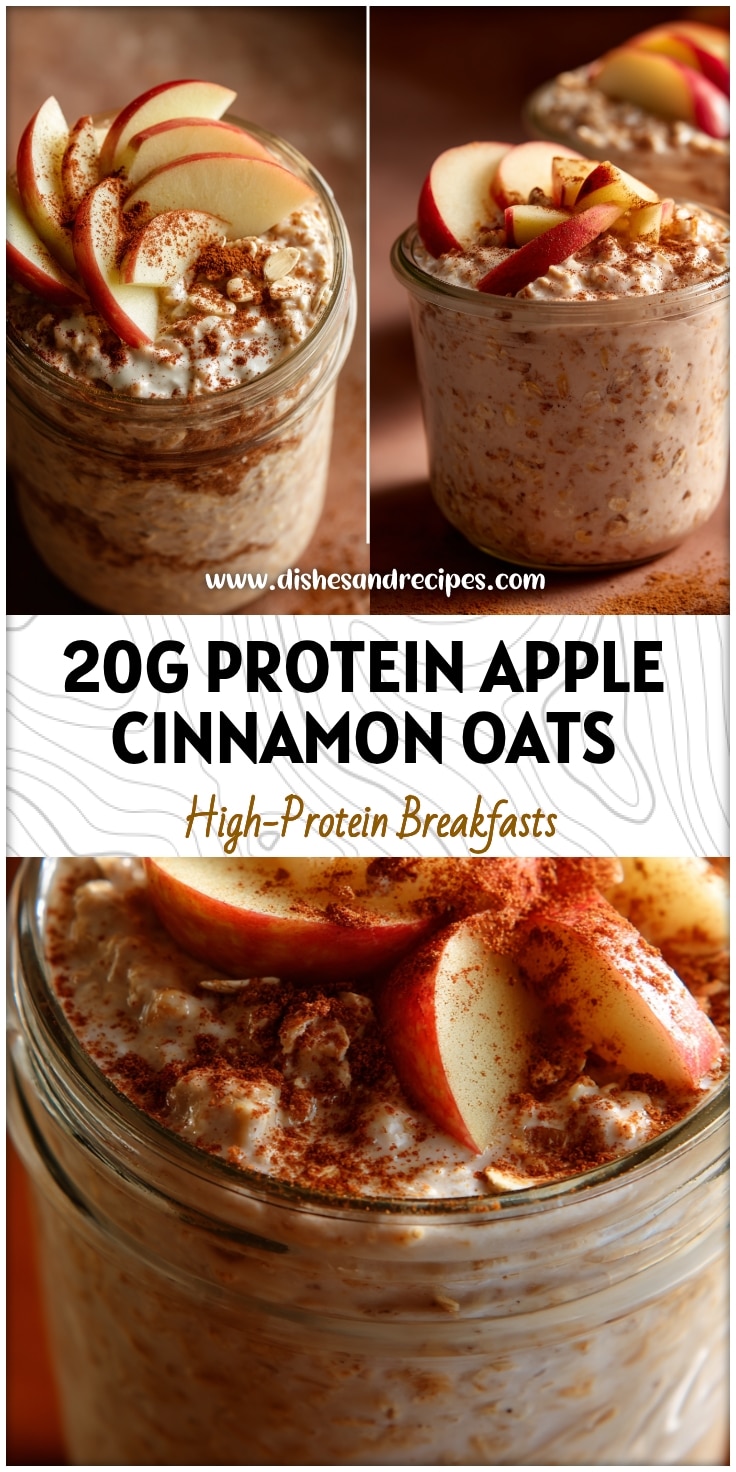 Apple Cinnamon Protein Overnight Oats - Easy Meal Prep Breakfast