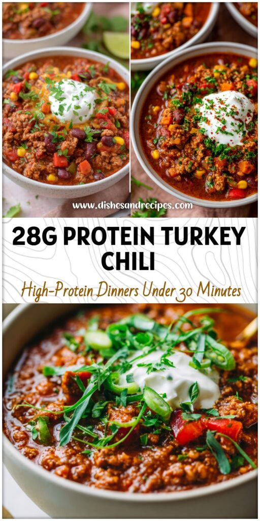 28g Protein Turkey Chili