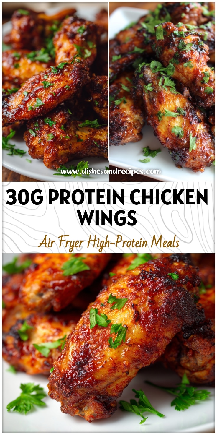 Crispy Air Fryer BBQ Chicken Wings - Easy Recipe