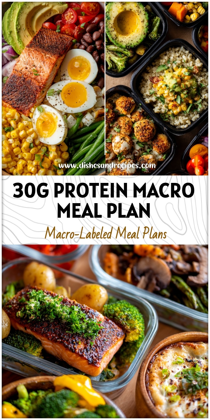 30g Protein Macro Meal Plan