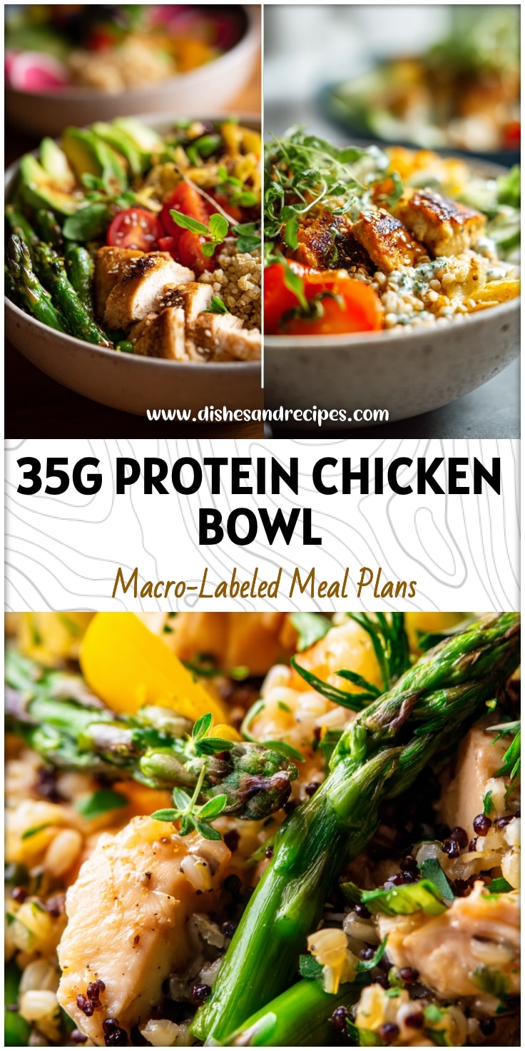 Macro-Friendly Spring Chicken Grain Bowls