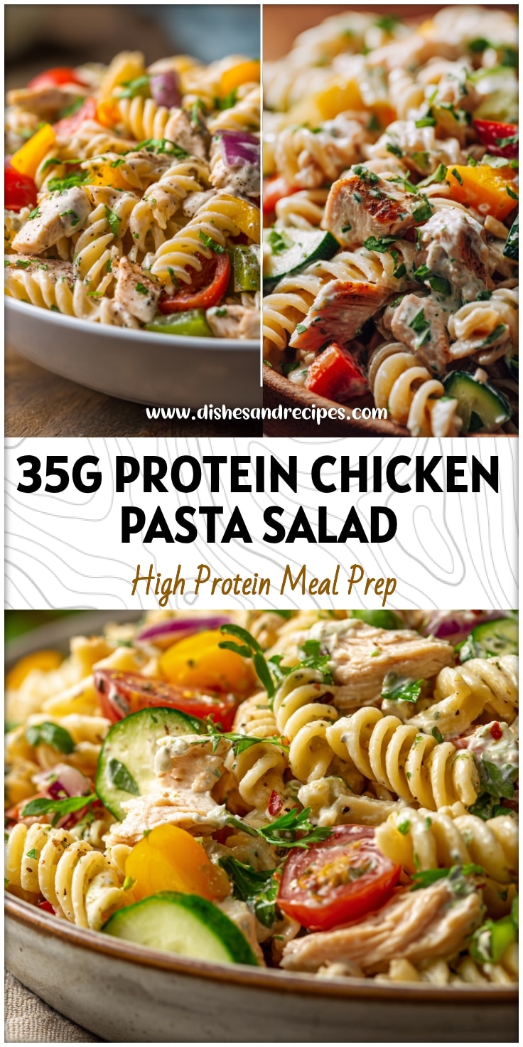 35g Protein Chicken Pasta Salad