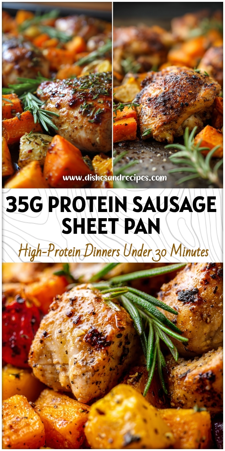 High-Protein Chicken & Pumpkin Sheet-Pan Dinner