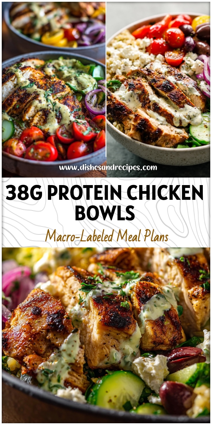 38g Protein Chicken Bowls