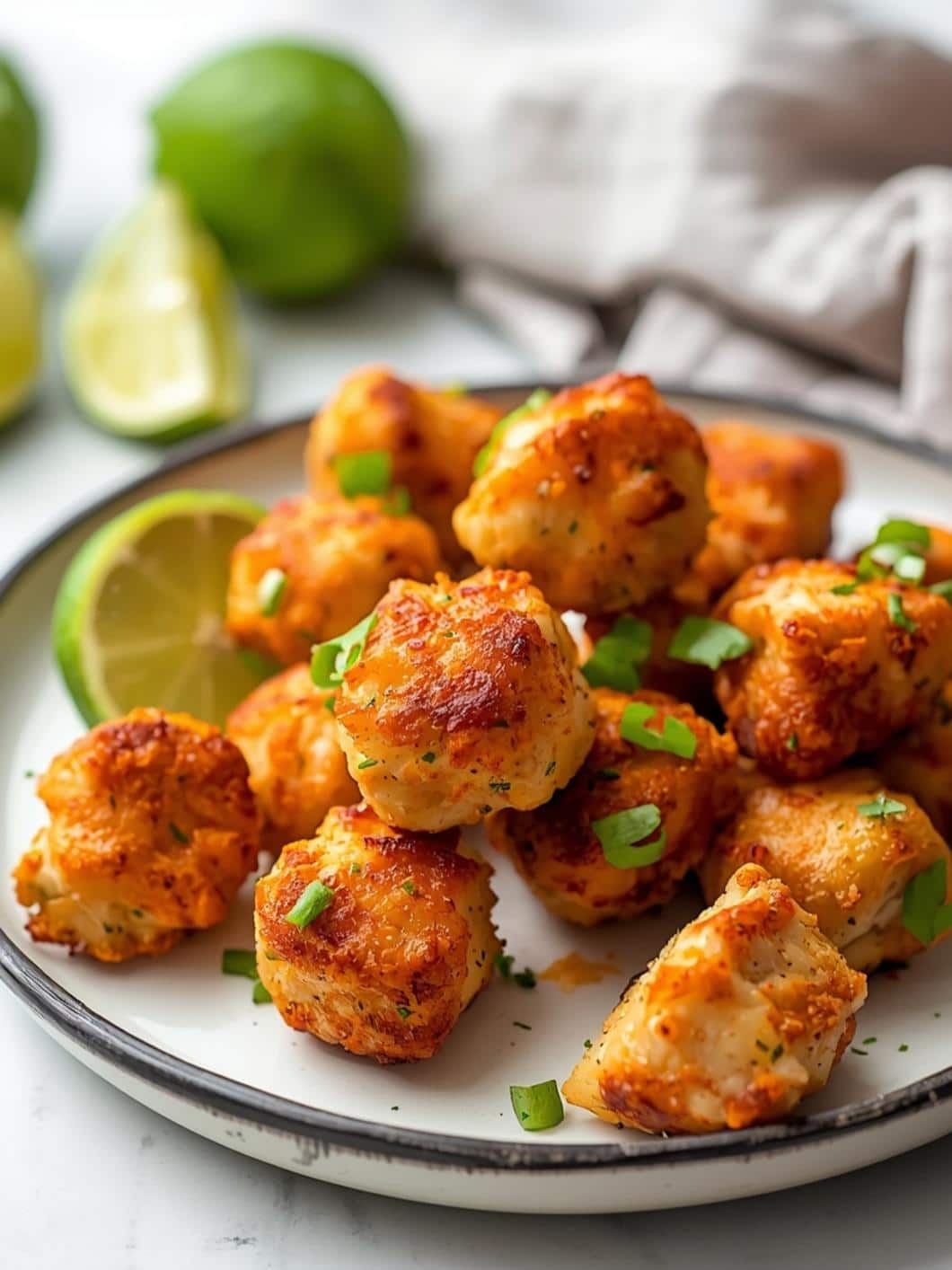 Air Fryer Garlic Lime Chicken Bites - Easy & Healthy Dinner