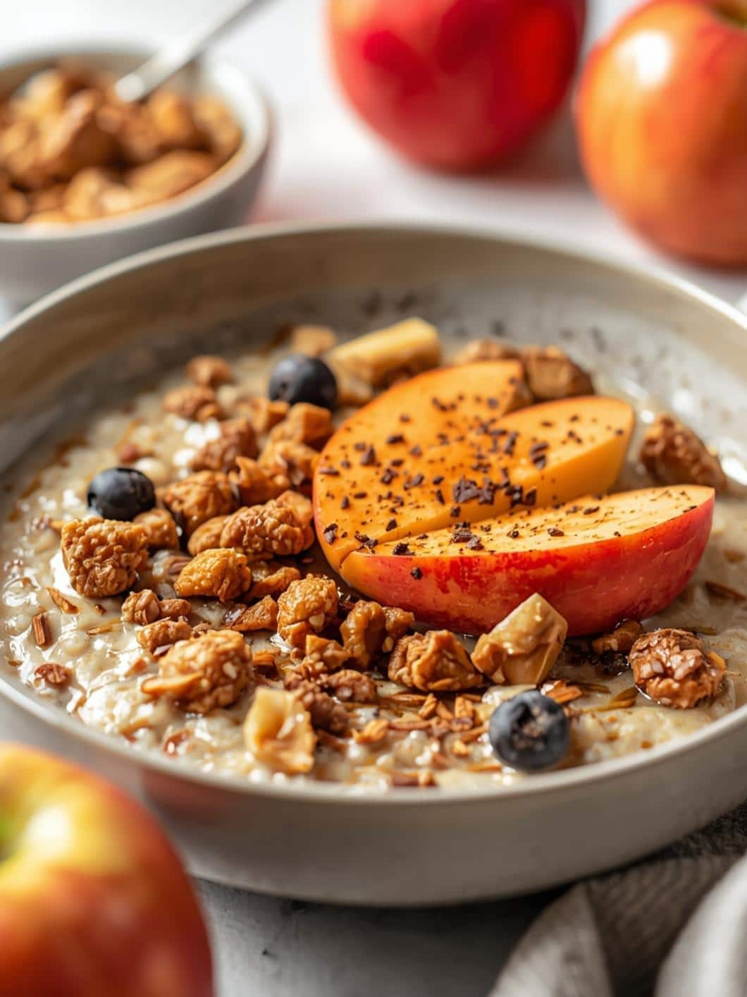 Apple Cinnamon Protein Overnight Oats - Easy Meal Prep Breakfast