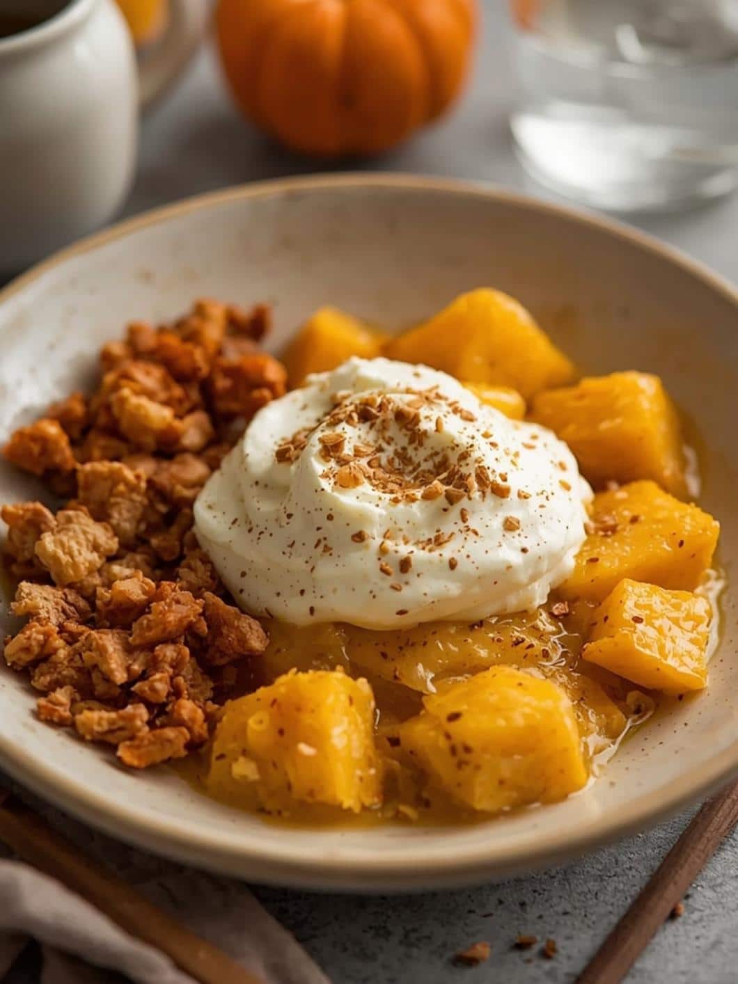 Cottage Cheese Peach Protein Whip