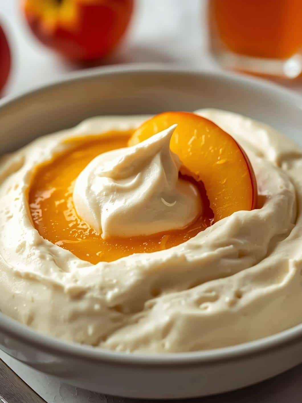 Cottage Cheese Peach Protein Whip