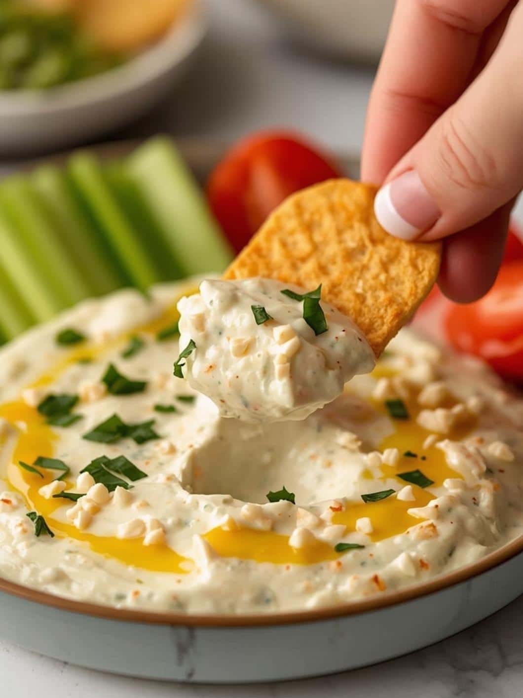 Cottage Cheese Ranch Veggie Dip 11 Cottage Cheese Ranch Veggie Dip