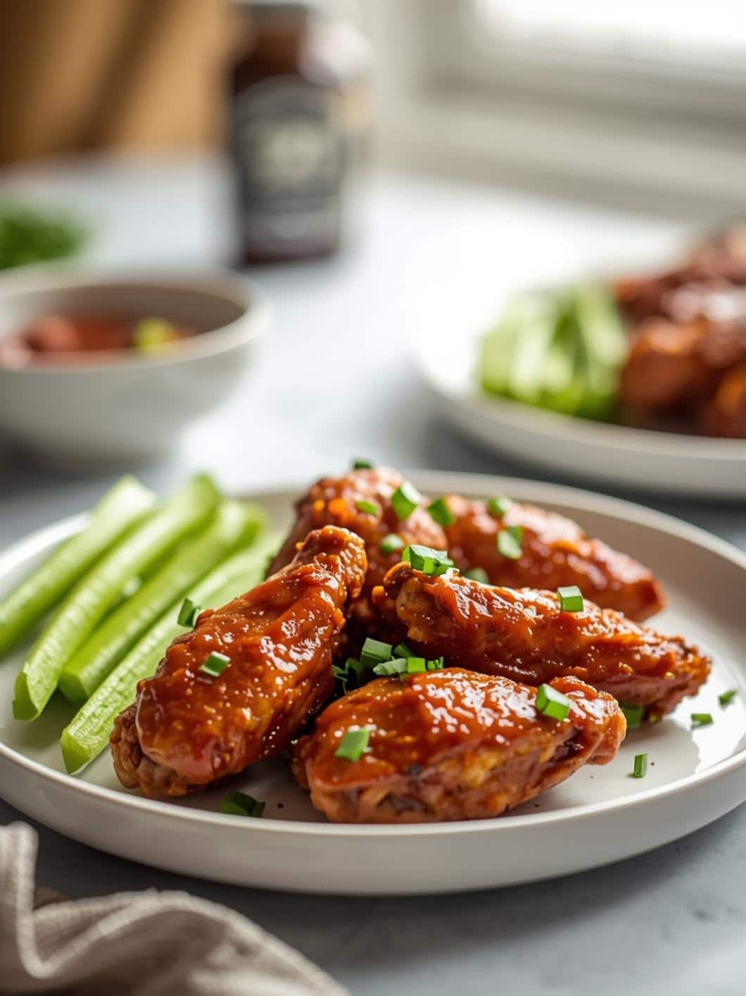 Crispy Air Fryer BBQ Chicken Wings - Easy Recipe