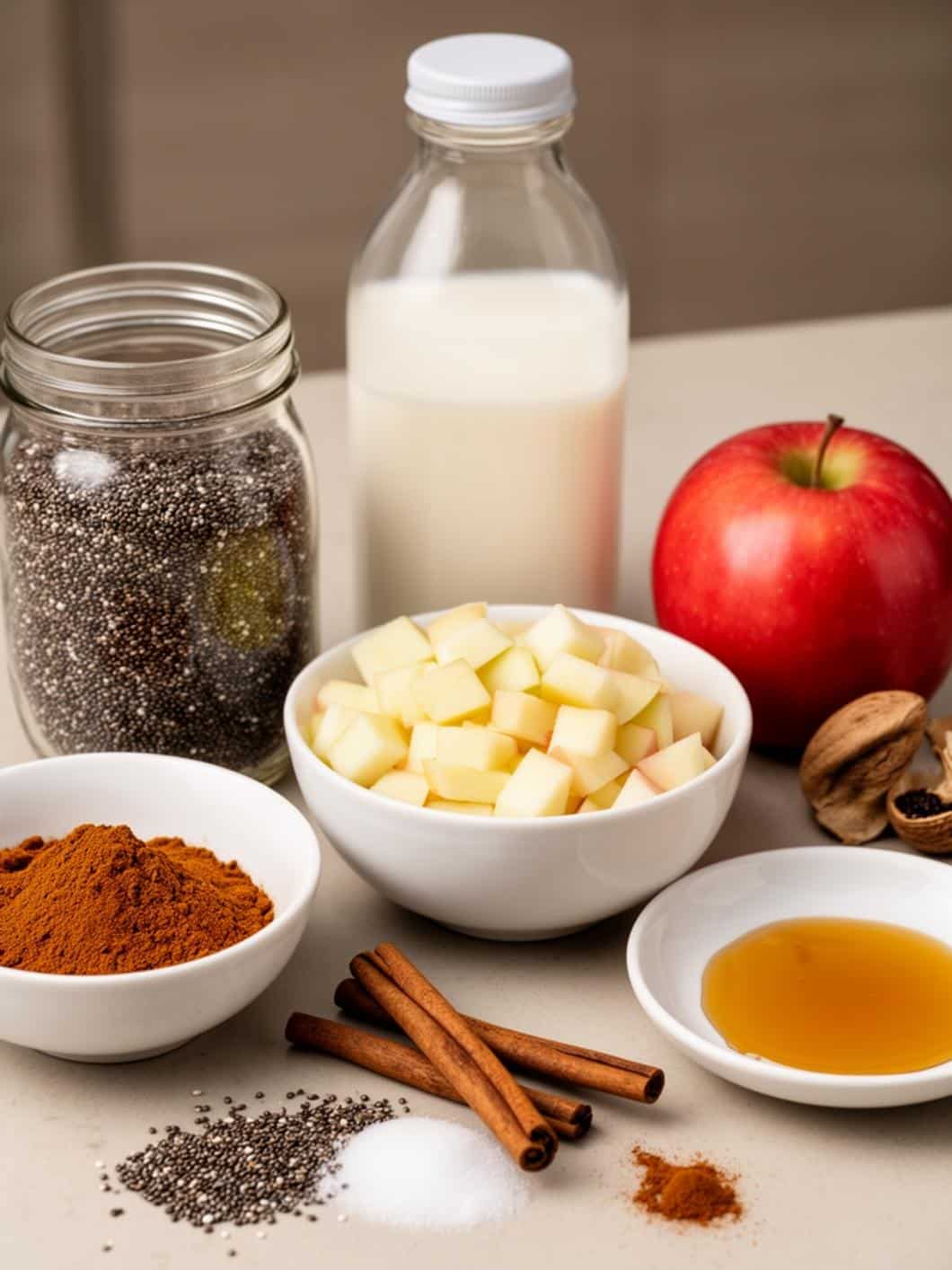 Healthy Apple Cinnamon Chia Pudding Recipe