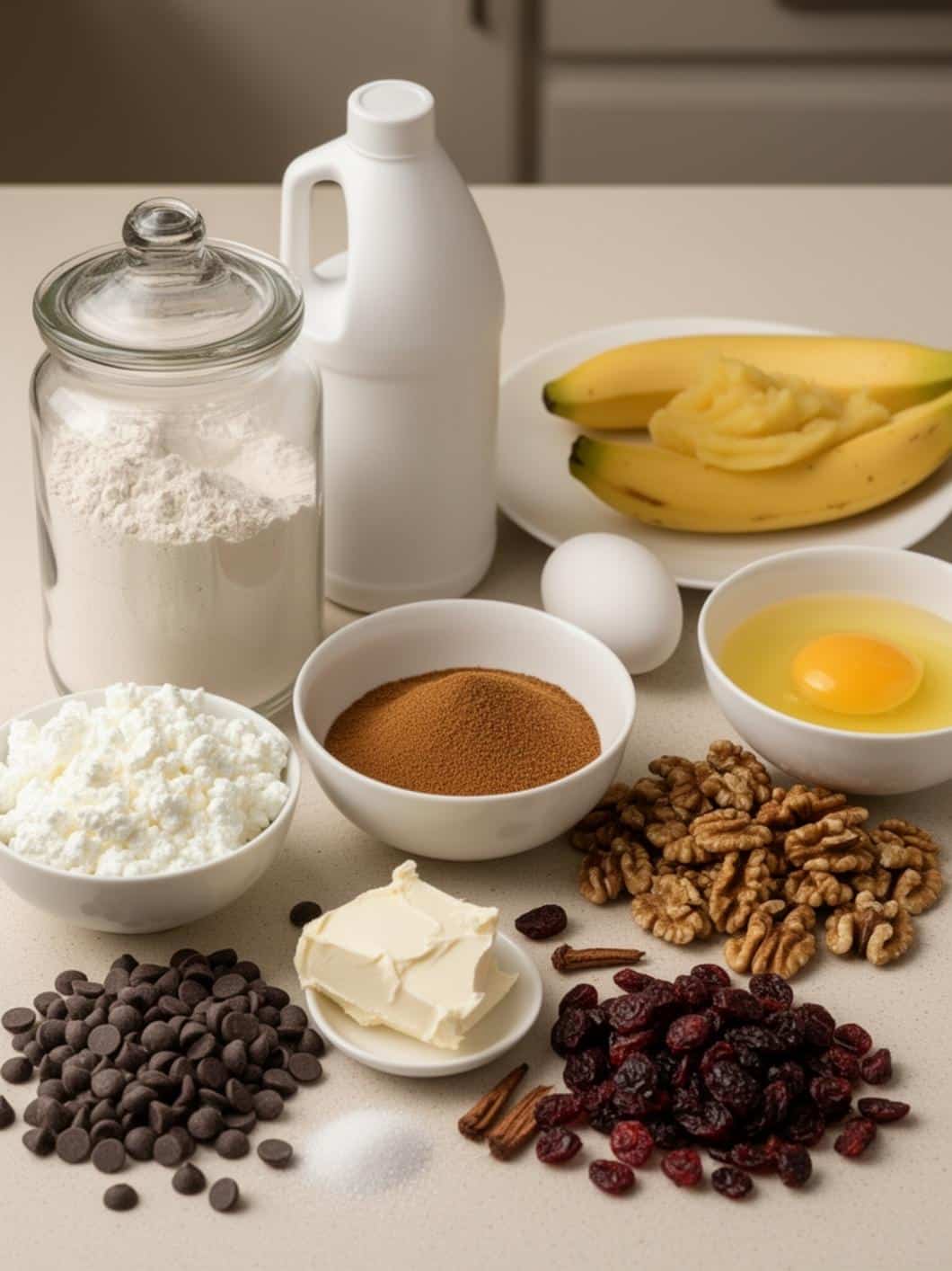 Healthy Cottage Cheese Banana Bread Recipe