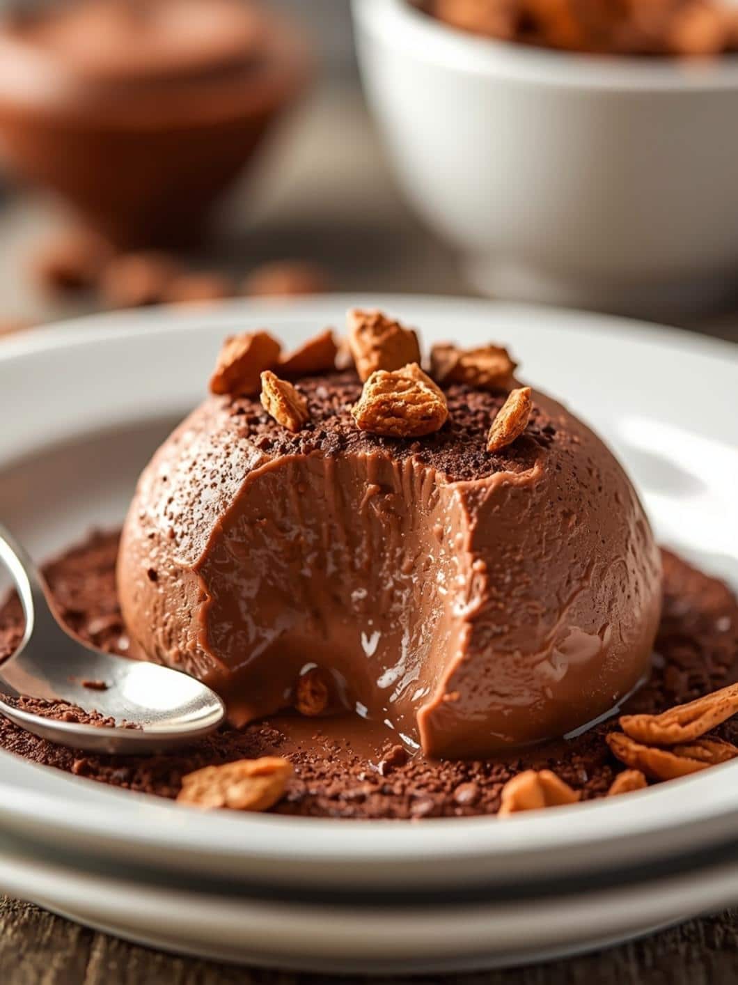High Protein Cottage Cheese Chocolate Mousse