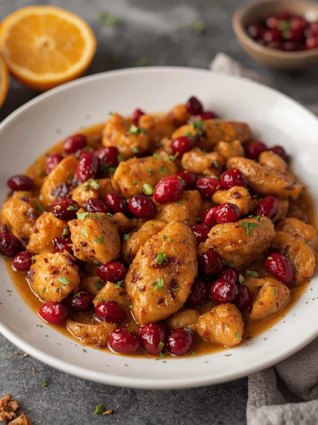 High-Protein Cranberry Chicken Skillet: Easy Dinner Idea