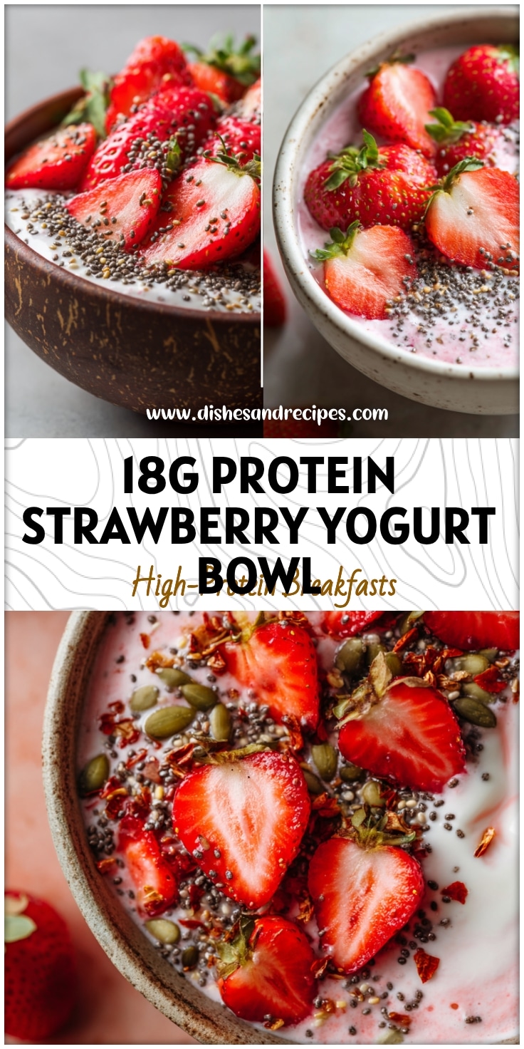 Strawberry Yogurt Chia Seed Breakfast Bowl