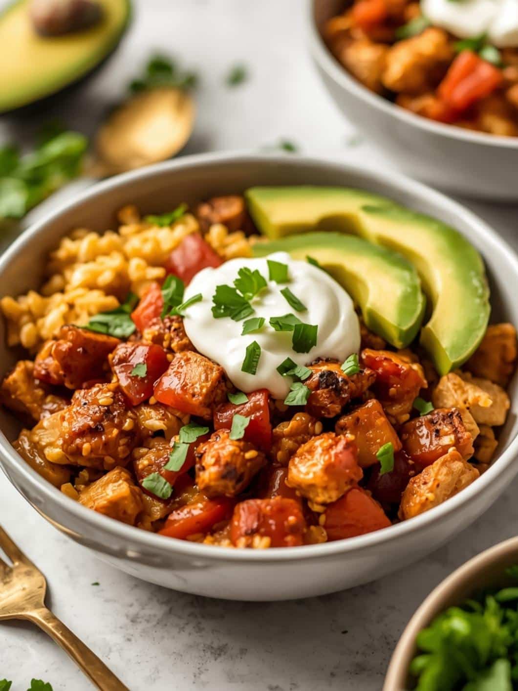 Macro-Friendly Chicken Burrito Bowls for Easy Meal Prep