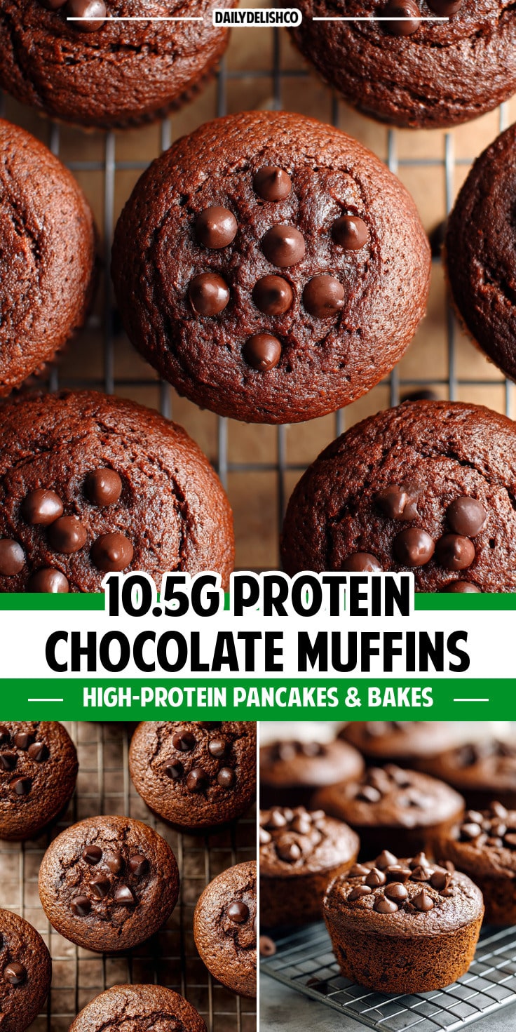10.5g Protein Chocolate Muffins