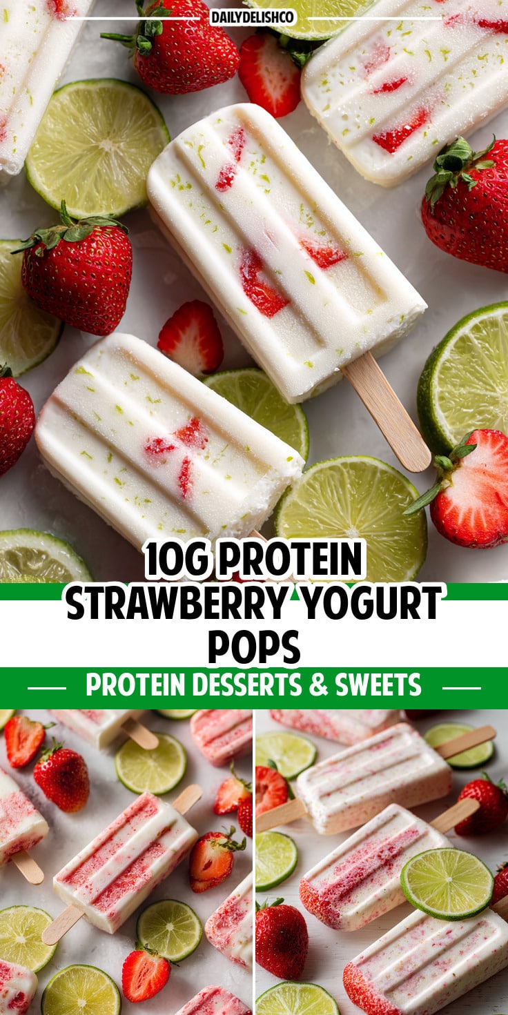 10g Protein Strawberry Yogurt Pops