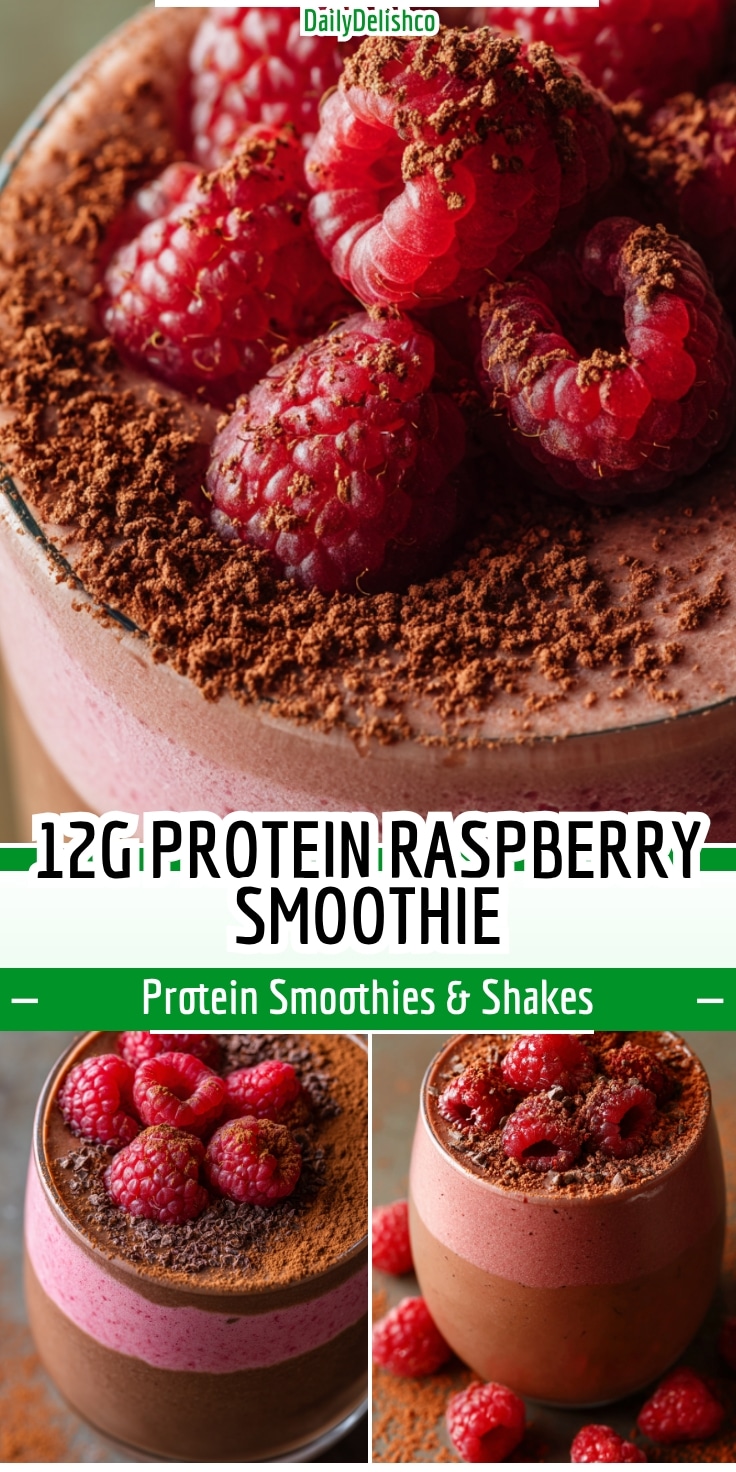 12g Protein Raspberry Smoothie