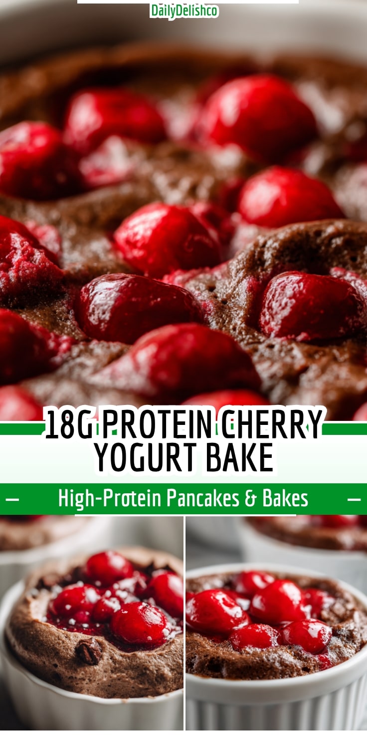 18g Protein Cherry Yogurt Bake