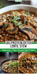 18g Protein Detox Lentil Stew