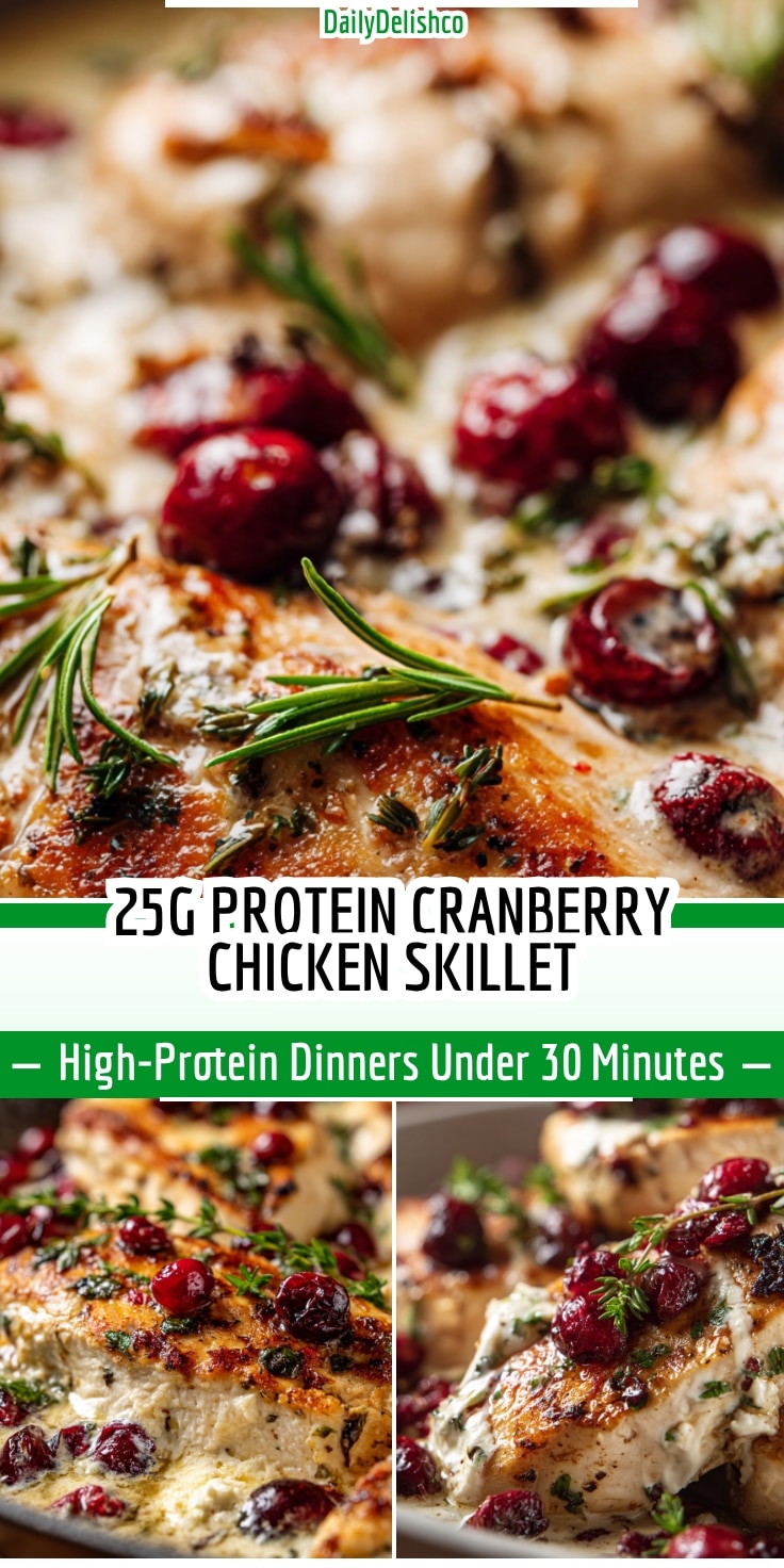 25g Protein Cranberry Chicken Skillet