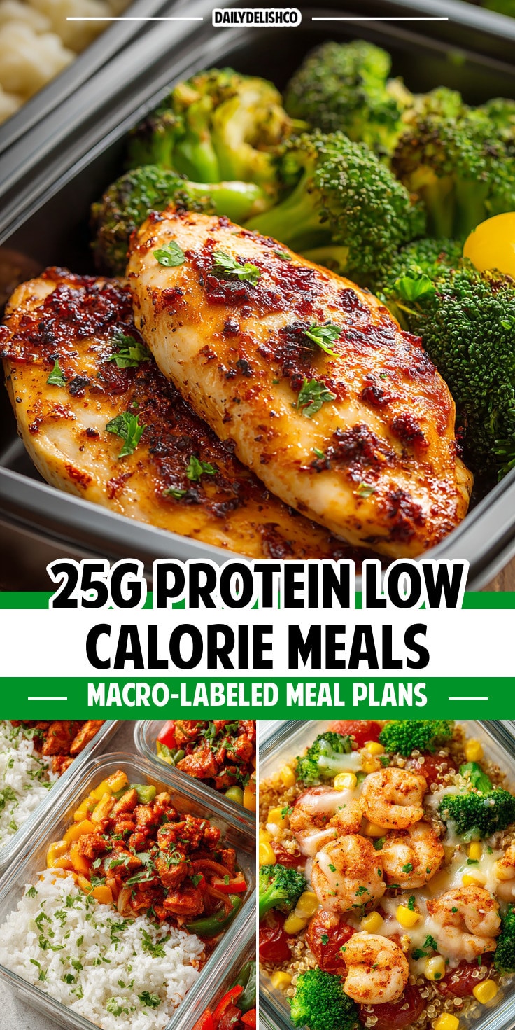 25g Protein Low Calorie Meals