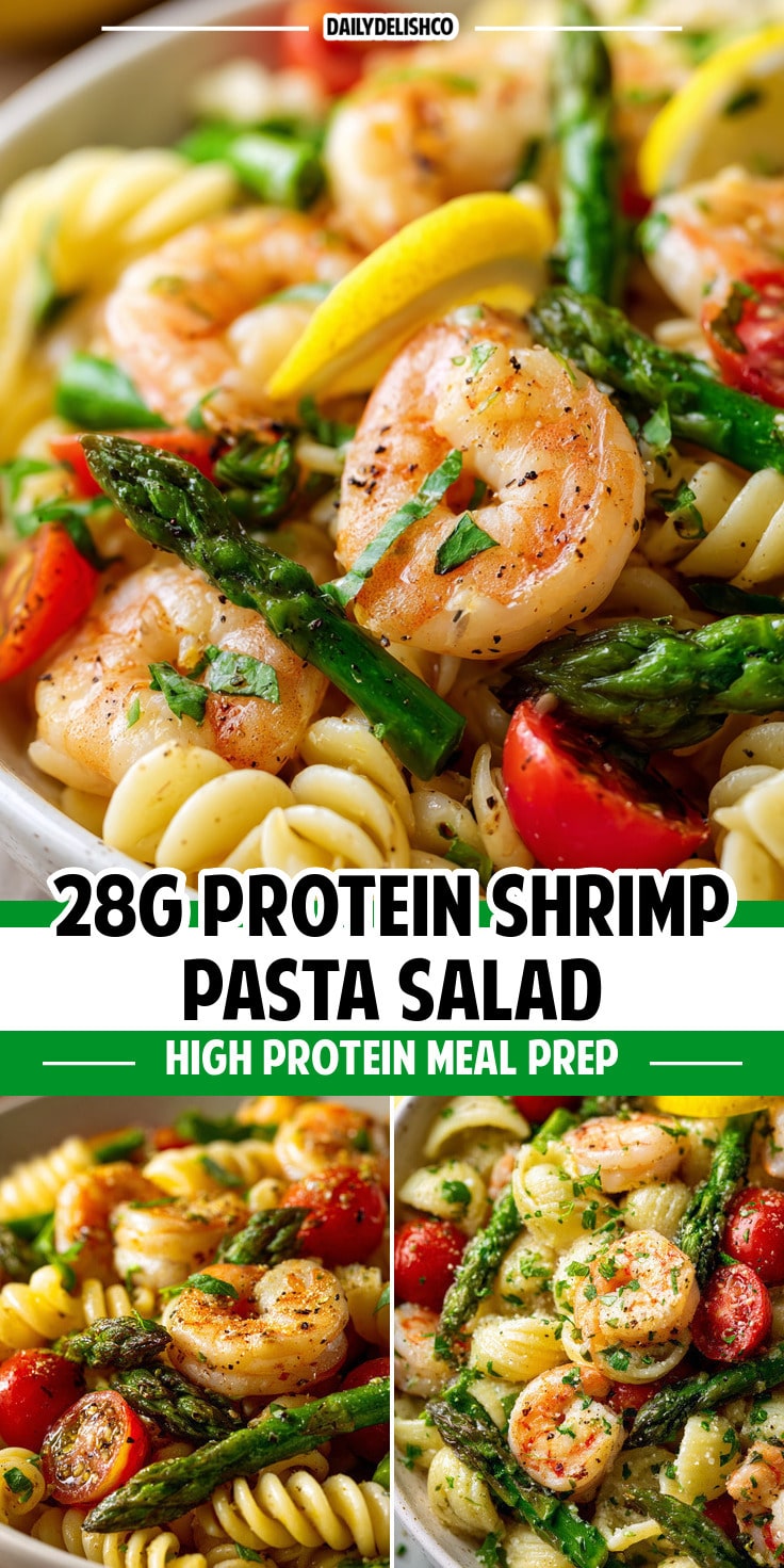 28g Protein Shrimp Pasta Salad