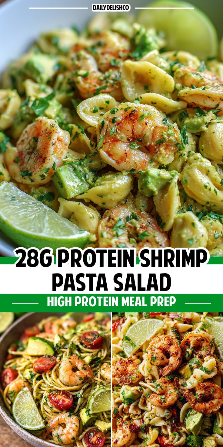 28g Protein Shrimp Pasta Salad