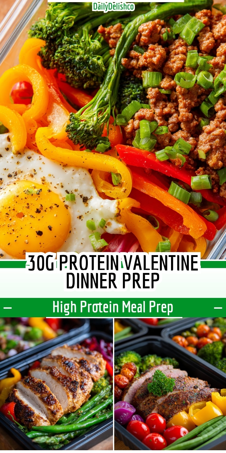 30g Protein Valentine Dinner Prep