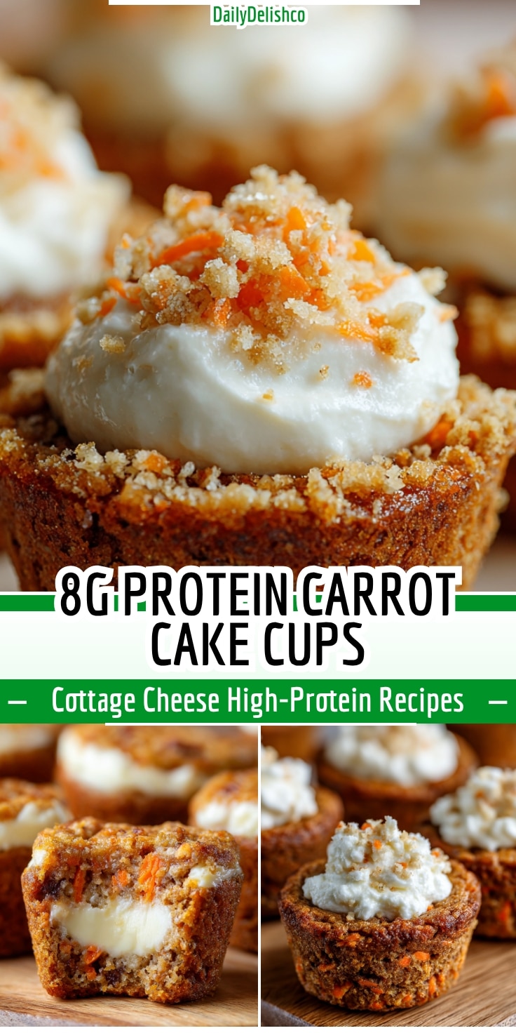 8g Protein Carrot Cake Cups