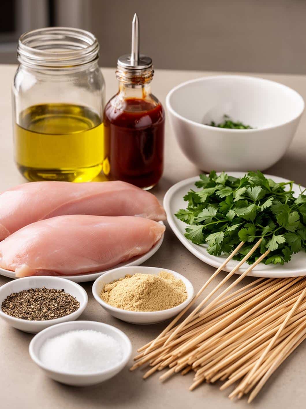 Air Fryer Honey BBQ Chicken Skewers