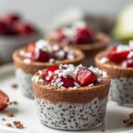 Cherry Coconut Chia Seed Pudding Cups - Easy Overnight Breakfast 12 =