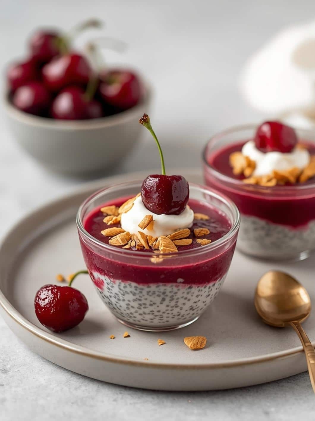 Cherry Coconut Chia Seed Pudding Cups - Easy Overnight Breakfast 15 Cherry Coconut Chia Seed Pudding Cups - Easy Overnight Breakfast