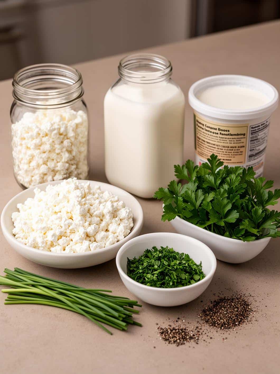 Creamy Cottage Cheese Ranch Veggie Dip