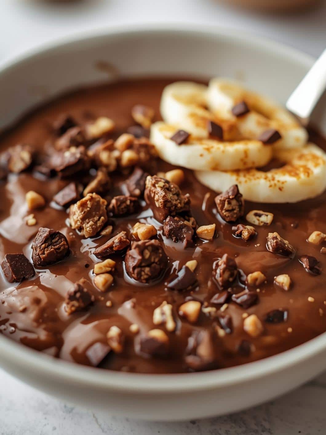 Dark Chocolate Coconut Protein Oats - Easy & Healthy Overnight Oats Recipe