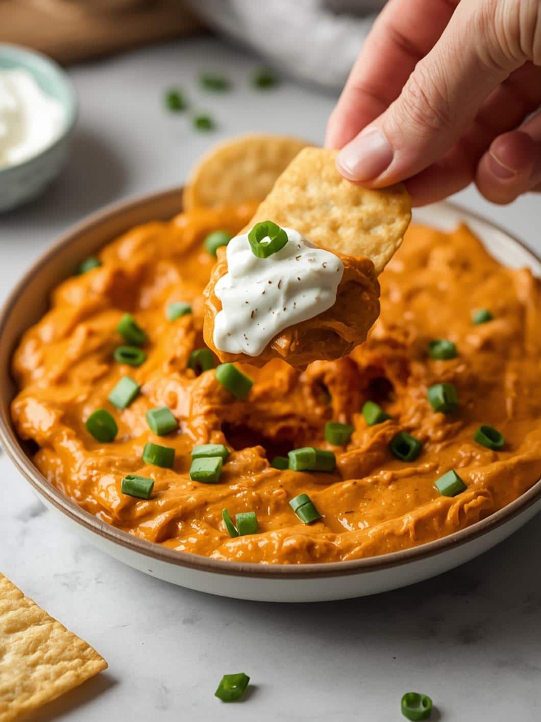 High Protein Buffalo Chicken Dip: A Healthy & Flavorful Recipe