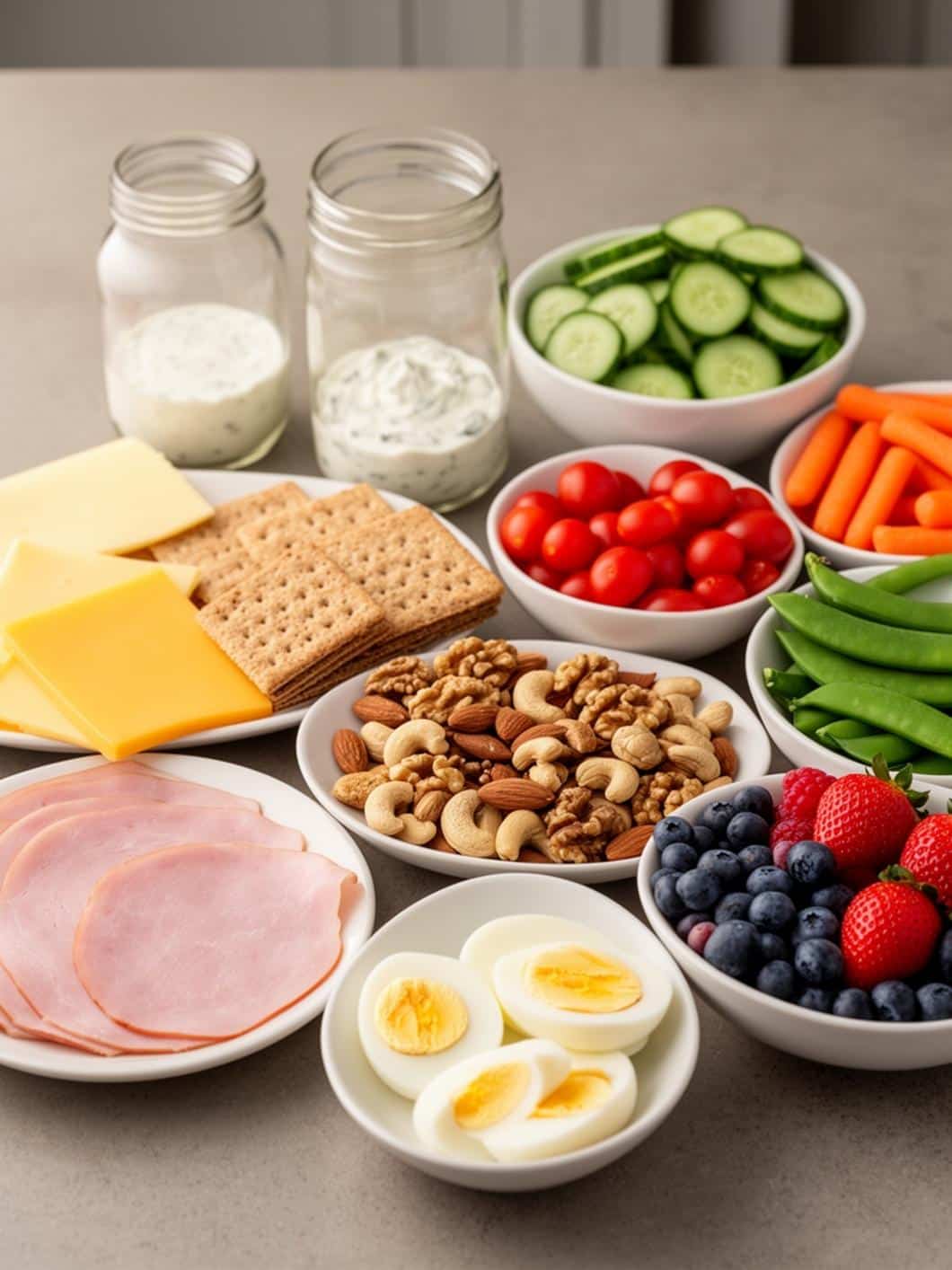 High-Protein Lunchbox Snack Tray: Easy Bento Box Ideas for Healthy Eating