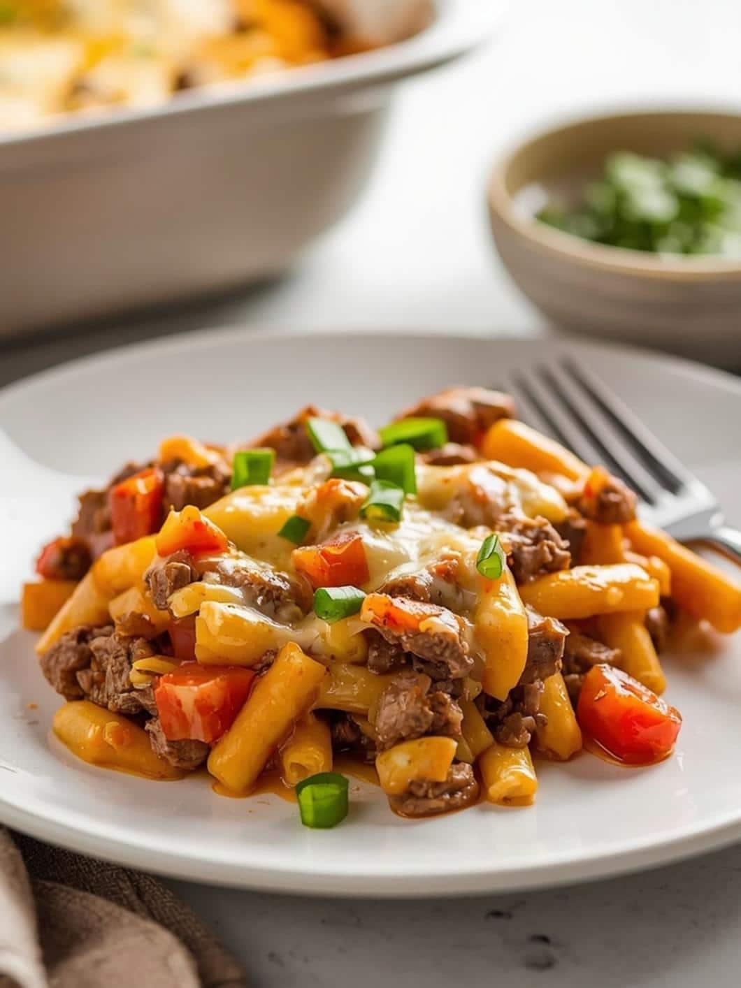 Philly Cheese Steak Casserole: Easy High Protein Low Carb Dinner